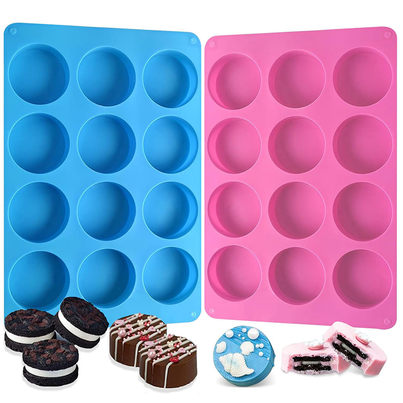 Soap Making Party - Runde Silikonformen mit 12 Hohlräumen, Zylinderförmige