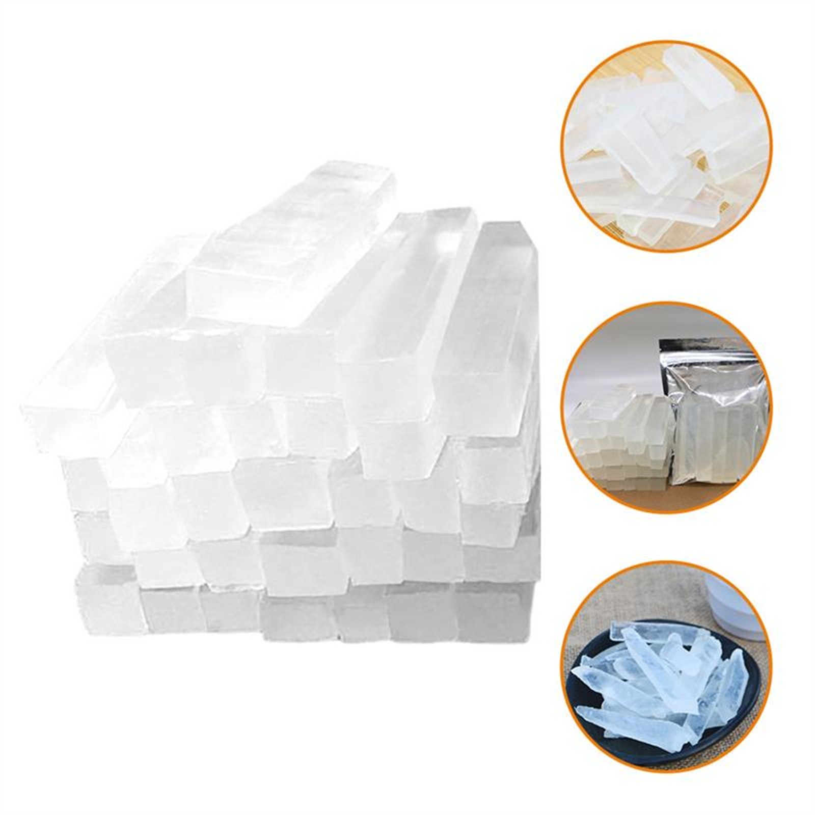 Soap Making Glycerin Base - 250g Beutel Klares Glycerin-Seifenbasis für Bio-Handseifenherstellung