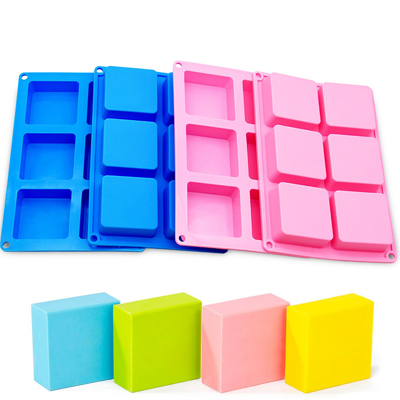 Soap Making Party - Quadratische Seifen formen Antihaft-Silikon pfanne mit