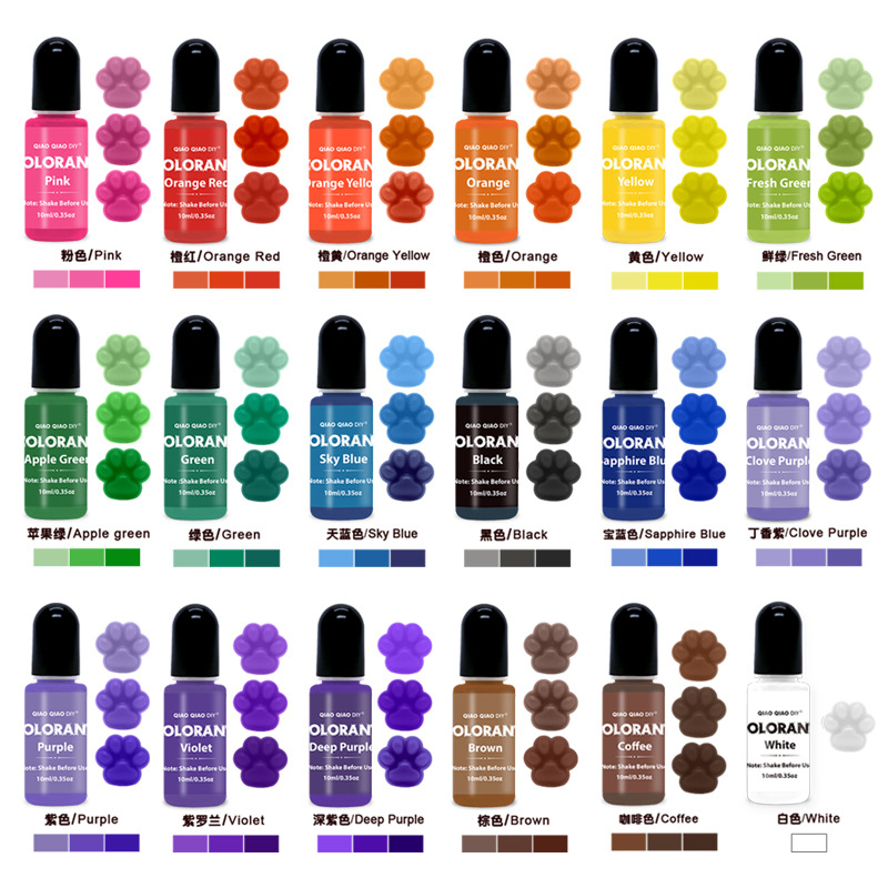 Soap Making Liquid - 20 Farben Kerzenfarben Wachskerzen Wachs Pigmentfarbe