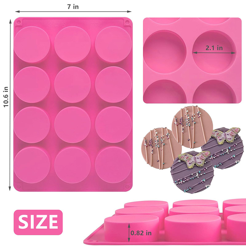 Runde Silikonformen mit 12 Hoh – Soap Making Party Bewertung und Preis