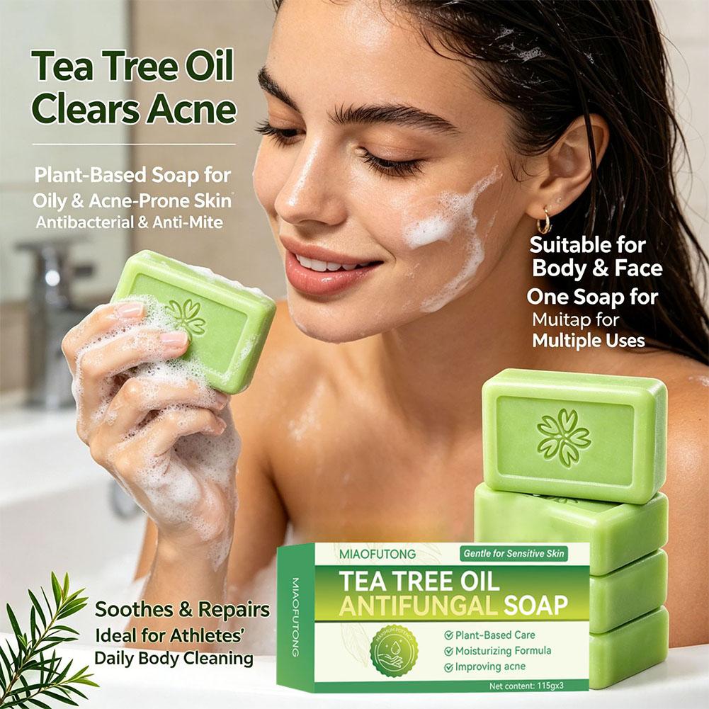 3 Stück Teebaumöl-Seifenstücke – Soap Making Essential Oils Bewertung und Preis