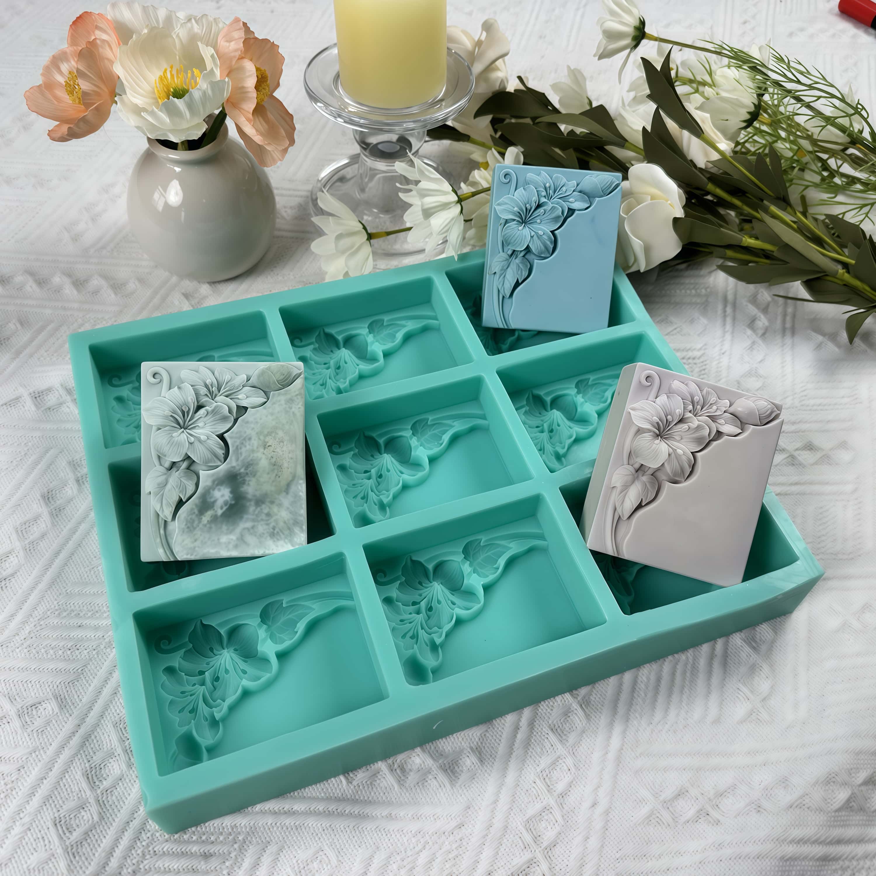 9-Hohlräume Tung Flower Soap M – Soap Making Store Bewertung und Preis