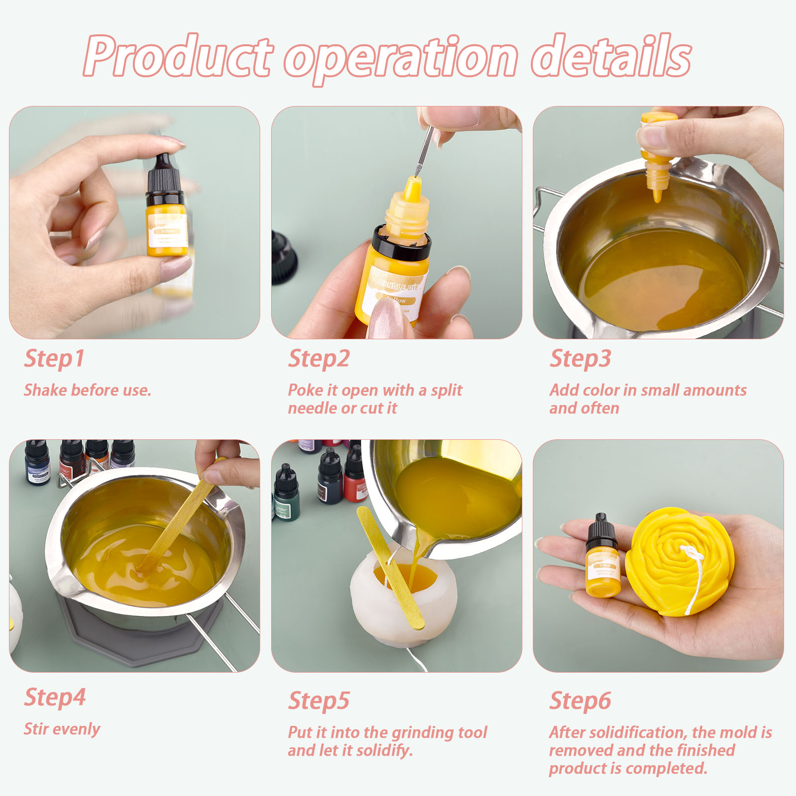 5 ml/Flasche Kerzenwachs Pigme – Soap Making Liquid Bewertung und Preis